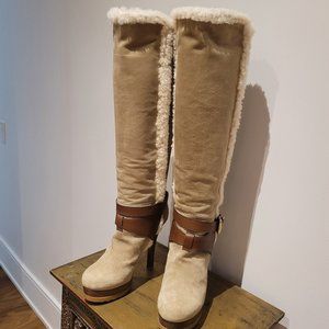 FENDI - BOOTS, size 38, Tan Suede
